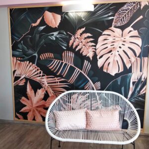 Intérieur décoré par MultiPub.re via papier peint personnalisé