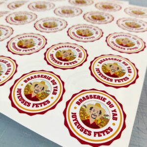 Extrait de planches d'étiquettes autocollantes pour tous usages !